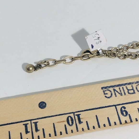 Statement Necklace 20" Blue Faux Turquoise Rhinestone Jewelry - Picture 7 of 7